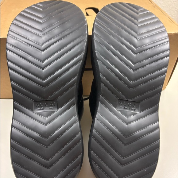 Gucci GG-Jacquard Padded-Nylon Rubber Platform Sandals Mules - Picture 6 of 6